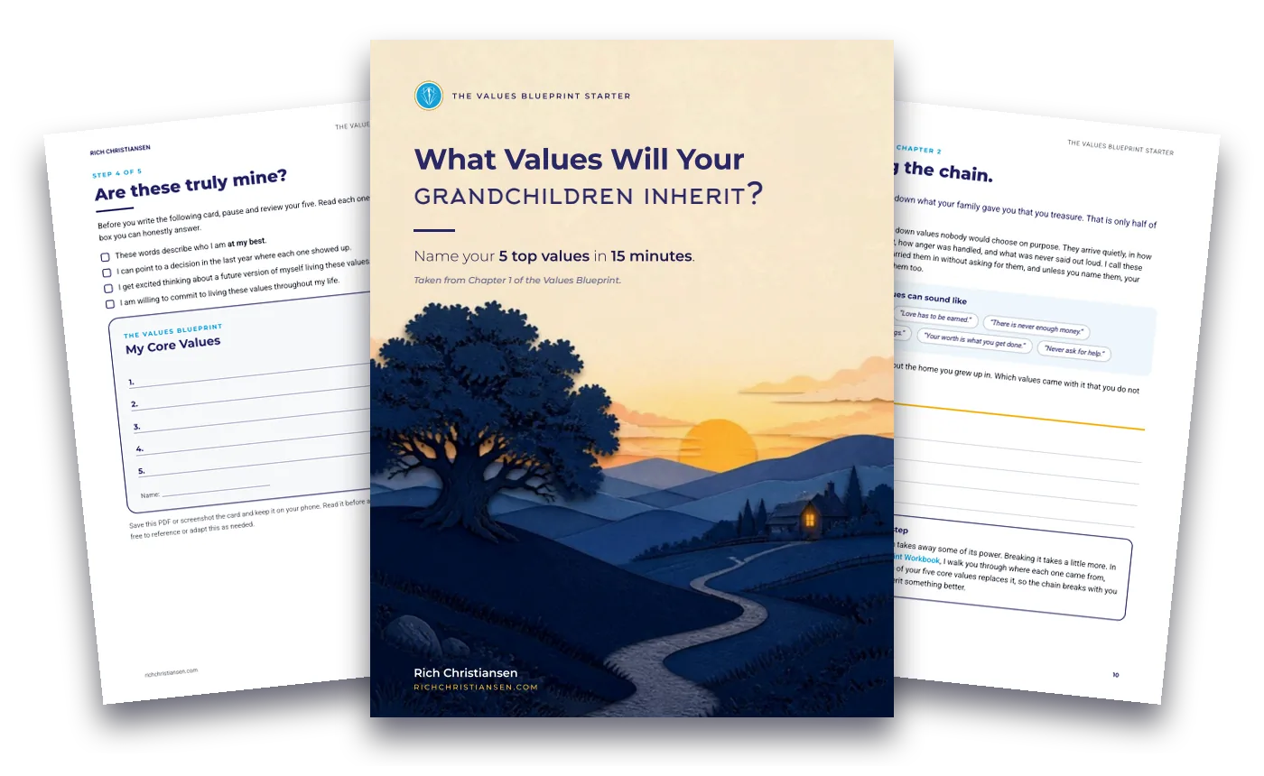 The free guide: What Values Will Your Grandchildren Inherit?
